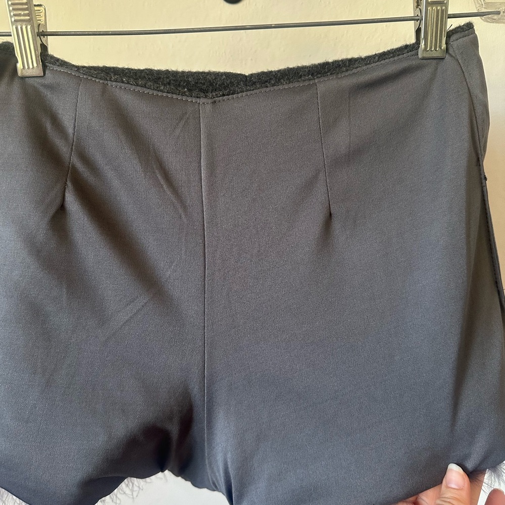 Lily Brown Marabou Wool Shorts - image 7